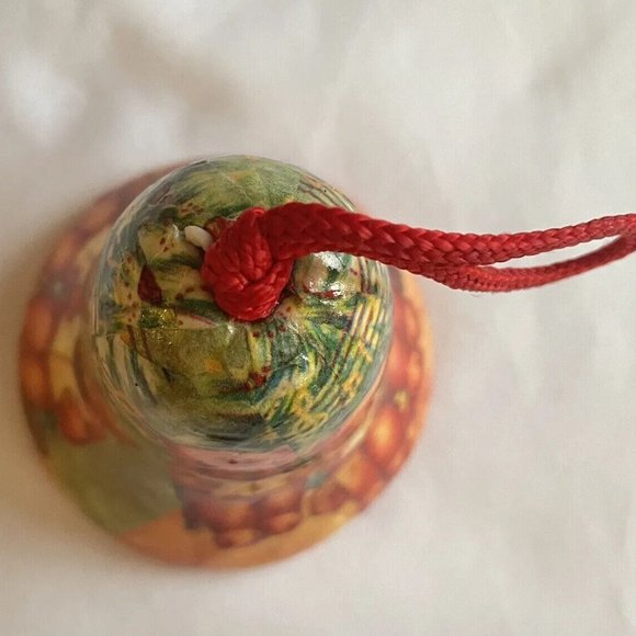 Vintage Victorian Old World Paper Mache Holiday Ornaments, set of 4 - Picture 10 of 13